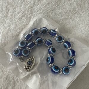 Evil Eye Bracelet with Silver Accents